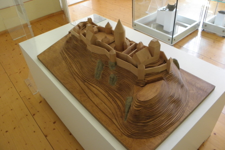 Model der Burg im Heimatmuseum